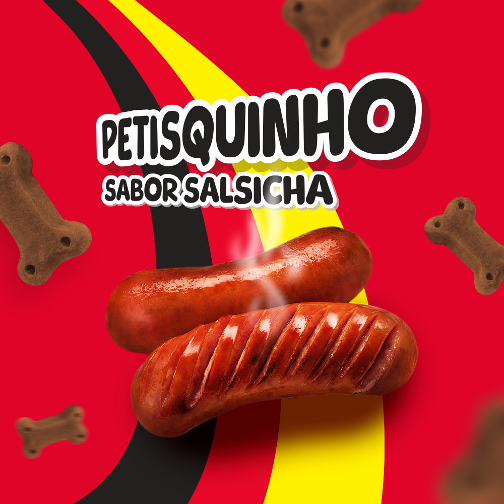 Bifinho Petiscão Alemanha para Cães sabor Salsicha - 60 g