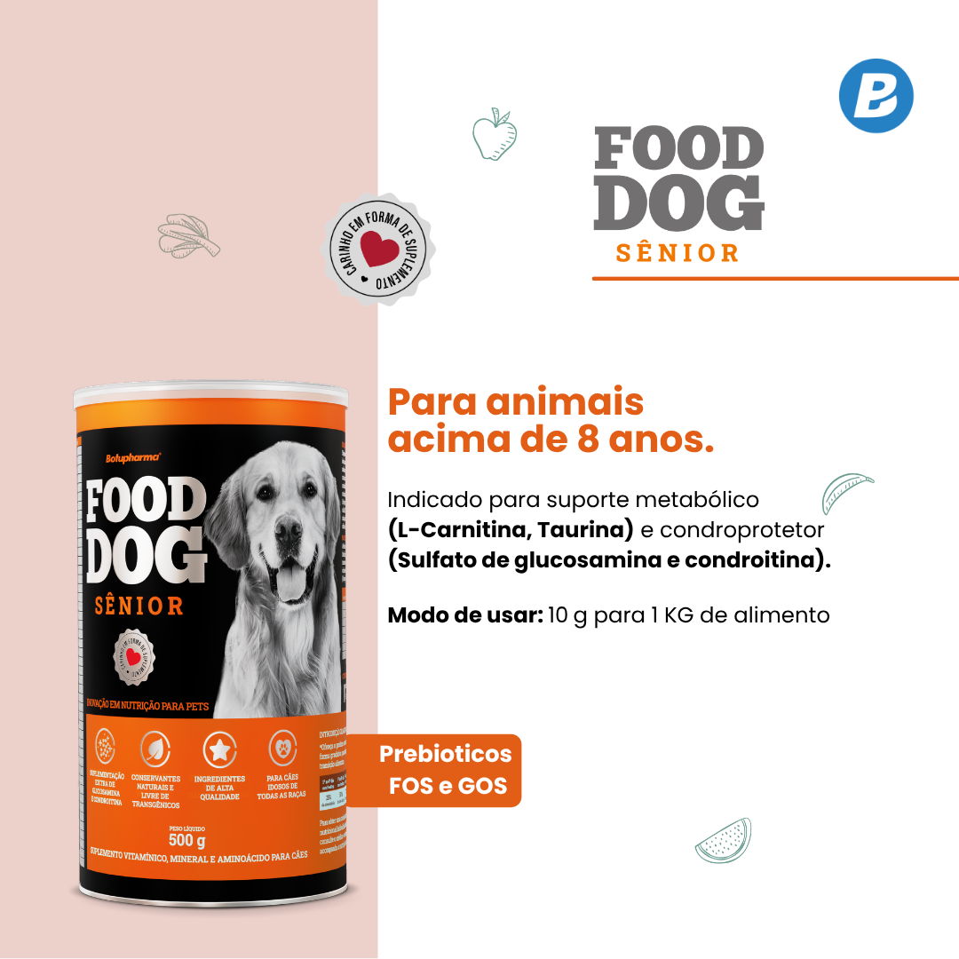 Suplemento Vitamínico Botupharma Pet Food Dog Sênior - 100 g