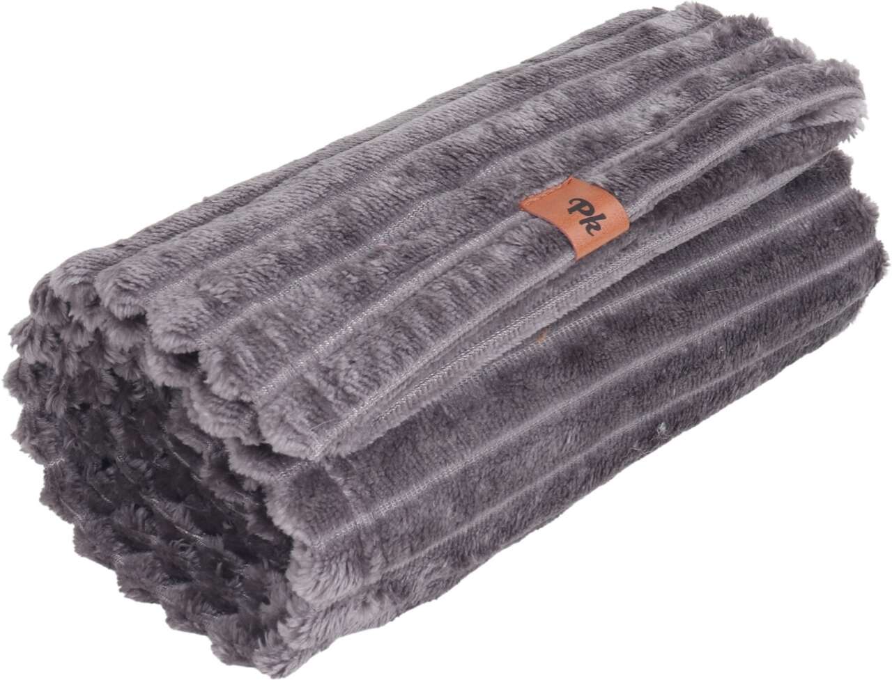 Cobertor Flufy Pickorruchos Ultrasoft Grafite para Cães e Gatos - Tam. Único