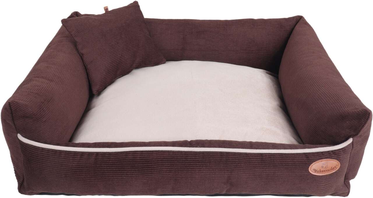 Cama Pickorruchos Milão Veludo Choco para Cães e Gatos - Tam. M