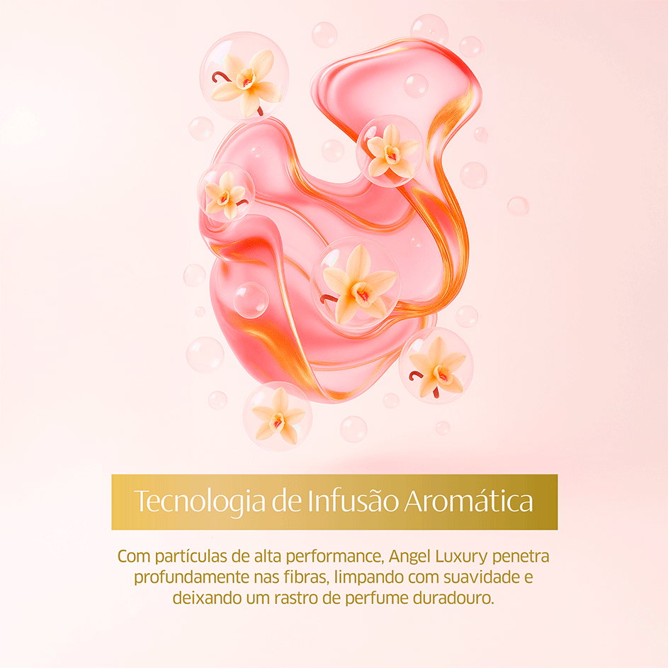 Lava Roupas Líquido CleanNew Ultra Concentrado Angel Luxury - 1 Litro
