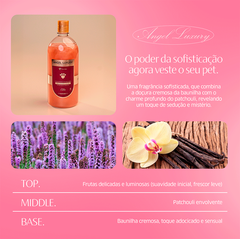 Lava Roupas Líquido CleanNew Ultra Concentrado Angel Luxury - 1 Litro