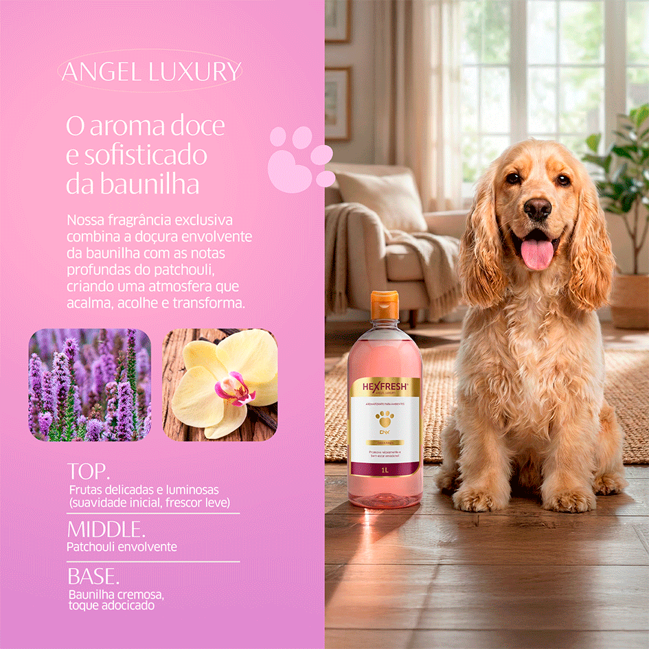 Aromatizante CleanNew HexFresh Luxury Angel Luxury - 1 Litro