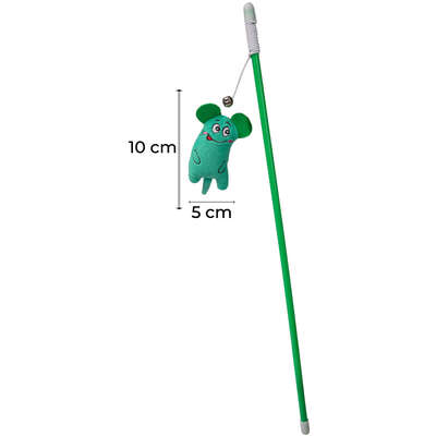 Brinquedo Interativo Fábrica Pet Varinha Mouse para Gatos