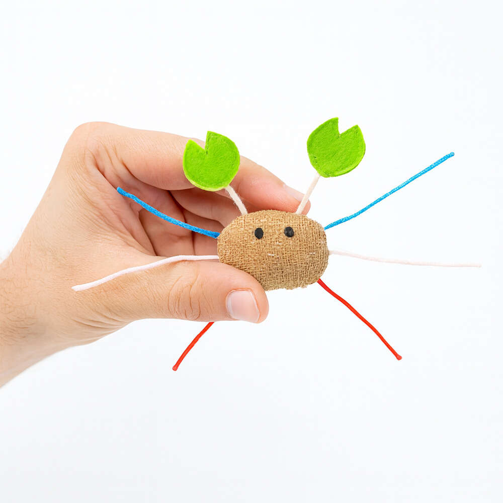 Brinquedo Interativo Fábrica Pet Caranguejo Tico para Gatos - Tam. Único