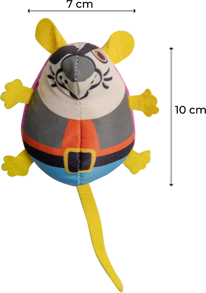 Brinquedo Interativo Fábrica Pet Ratinho Pirata para Gatos - Tam. Único