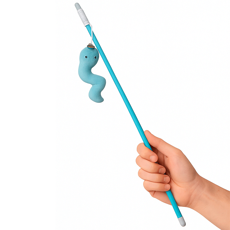 Brinquedo Fábrica Pet Varinha Isca para Gatos - Tam. Único