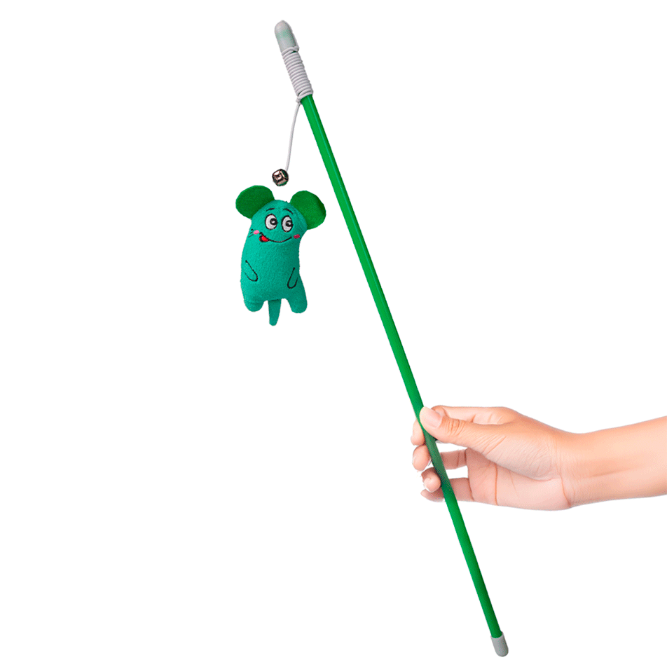 Brinquedo Fábrica Pet Varinha Mouse para Gatos - Tam. Único