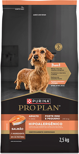 Ração Seca Pro Plan Hipoalergênico para Cães Raças Minis e Pequenas - 2,5Kg