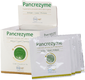 Suplemento Alimentar Inovet Pancrezyme para Cães e Gatos - 30 Sachês