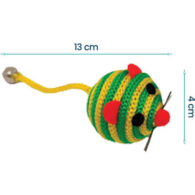 Kit Brinquedo Interativo Savana Pet Ratinho Verde para Gatos
