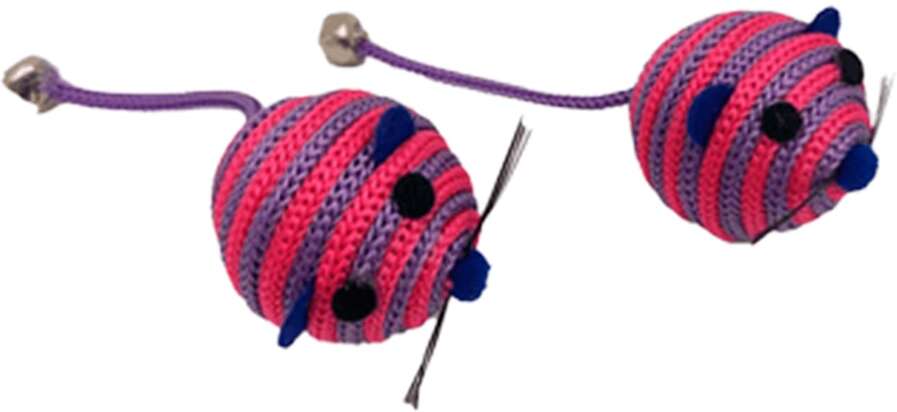 Kit Brinquedo Interativo Savana Pet Ratinho Roxo para Gatos - Tam. Único