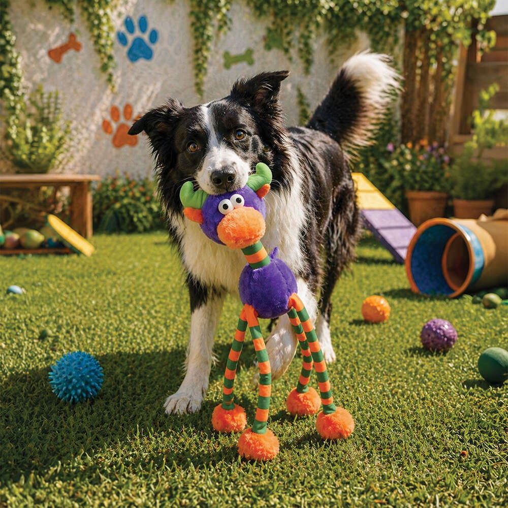 Brinquedo Pelúcia Savana Pet Alce Sonoro Roxo para Cães - Tam. Único