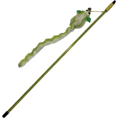 Brinquedo Interativo Savana Pet Vareta Ratinho com Catnip para Gatos