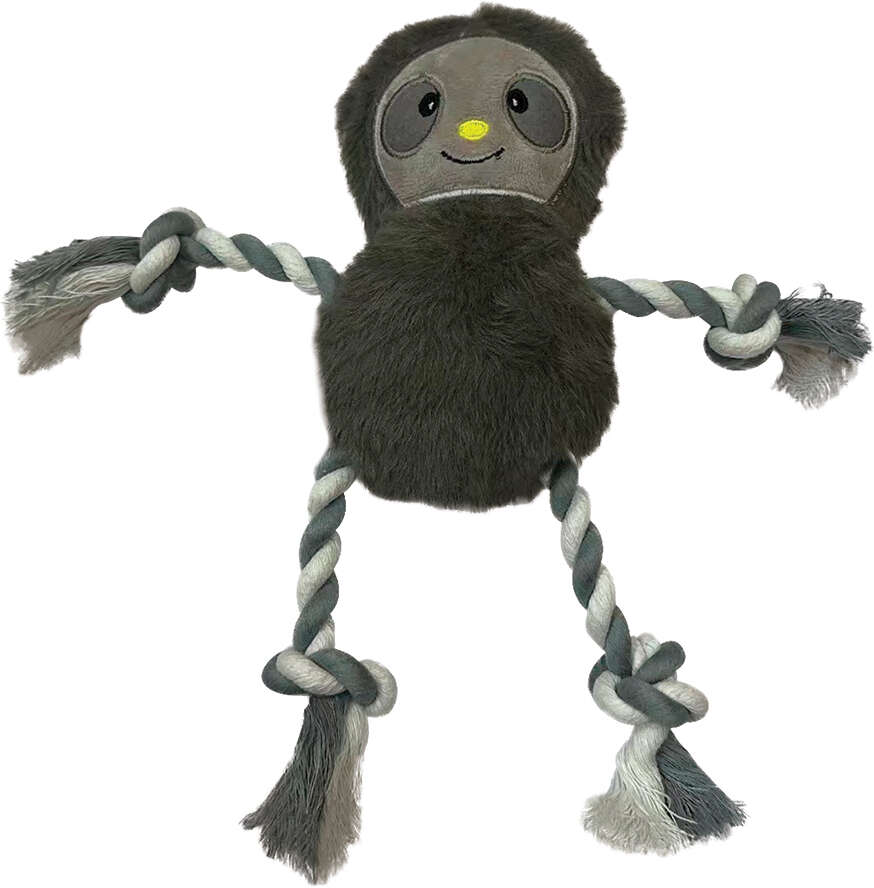Brinquedo Pelúcia Savana Pet Preguiça com Corda para Cães - Tam. Único