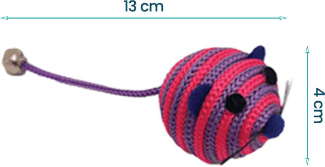 Kit Brinquedo Interativo Savana Pet Ratinho Roxo para Gatos - Tam. Único