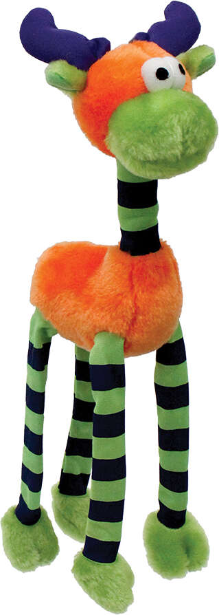 Brinquedo Pelúcia Savana Pet Alce Sonoro Laranja para Cães - Tam. Único