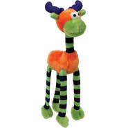 Brinquedo Pelúcia Savana Pet Alce Sonoro Laranja para Cães - Tam. Único