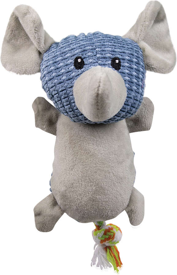 Brinquedo Pelúcia Savana Pet Elefante com Corda para Cães - Tam. Único