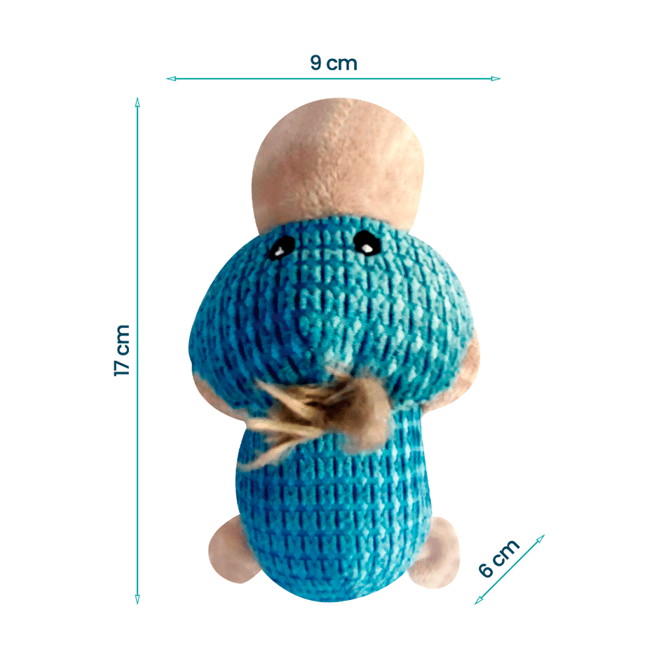 Brinquedo Pelúcia Savana Pet Pato com Corda para Cães - Tam. Único