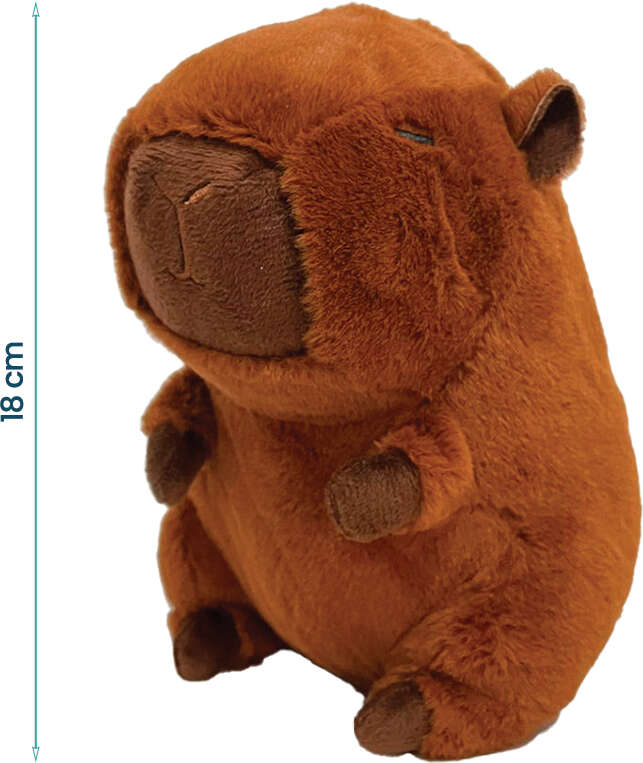 Brinquedo Pelúcia Savana Pet Capivara para Cães - Tam. Único