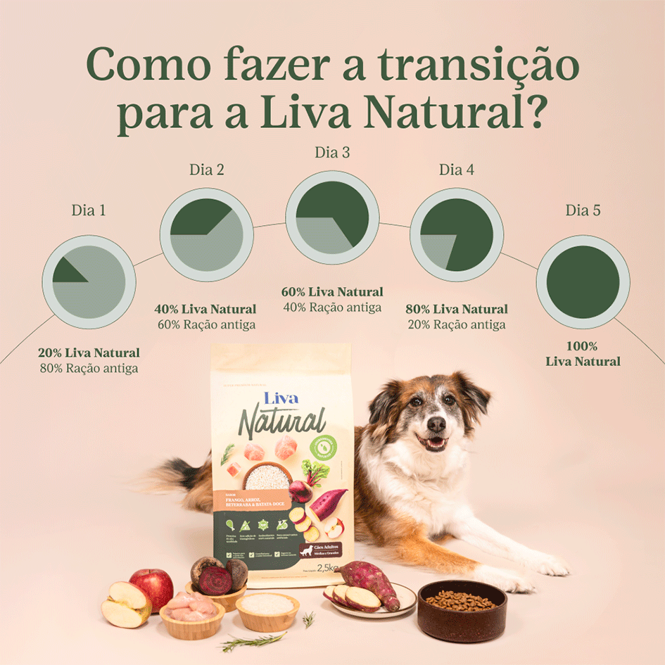 Ração Liva Natural Frango e Batata Doce para Cães Sênior de Raças Pequenas - 10,1Kg