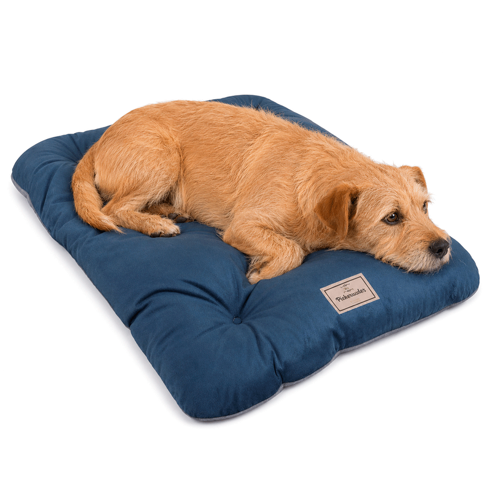 Almofada Pickorruchos Suede Azul para Cães e Gatos - Tam. G