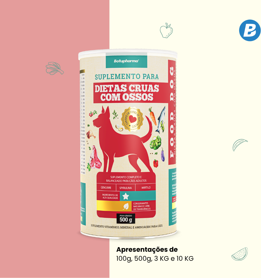 Suplemento Vitamínico Botupharma Pet Food Dog Dietas Cruas Com Ossos - 100 g