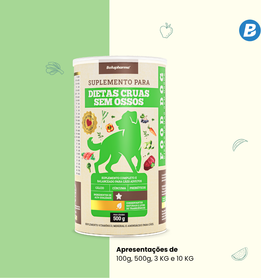 Suplemento Vitamínico Botupharma Pet Food Dog Dietas Cruas Sem Ossos - 500 g