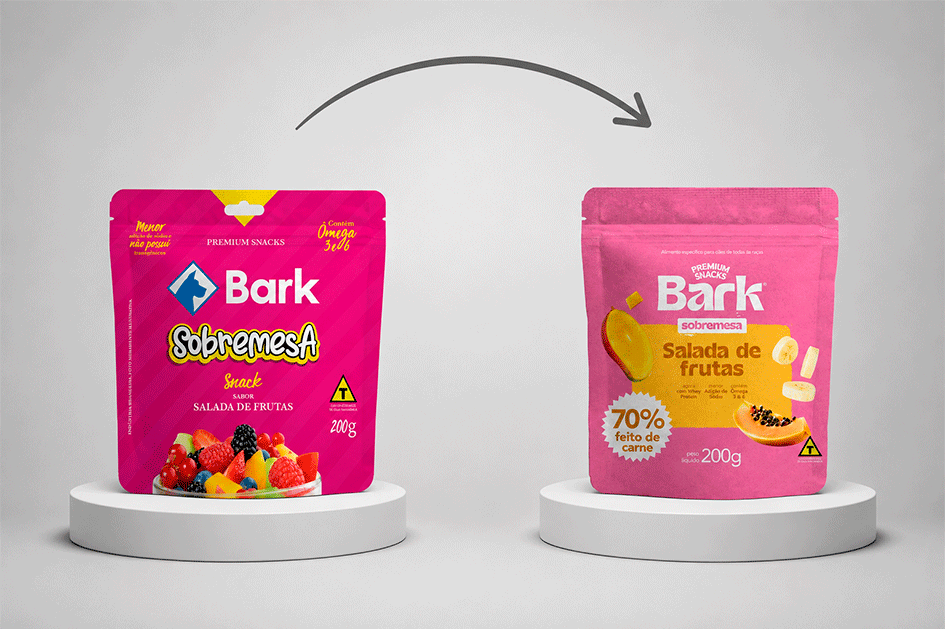 Bifinho Bark Snacks Sabor Salada de Frutas para Cães - 200 g