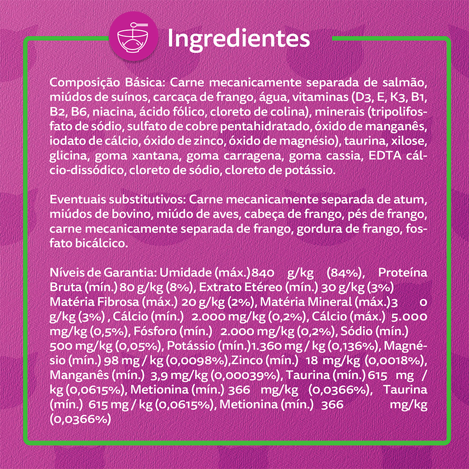 Ração Whiskas Lata Patê de Peixe - 290 g