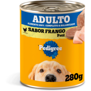 Ração Pedigree Lata Patê de Frango para Cães Adultos - 280 g