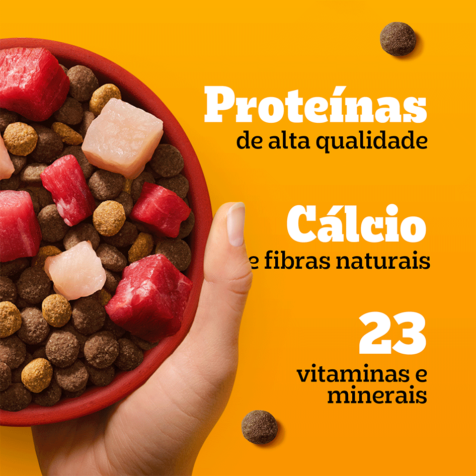 Ração Pedigree Carne Frango e Cereais Cães Filhotes - 18Kg