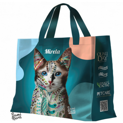 Grátis Brinde Bolsa Pet Food Solution Cão Tunico e Gata Mirela - Tam. Único