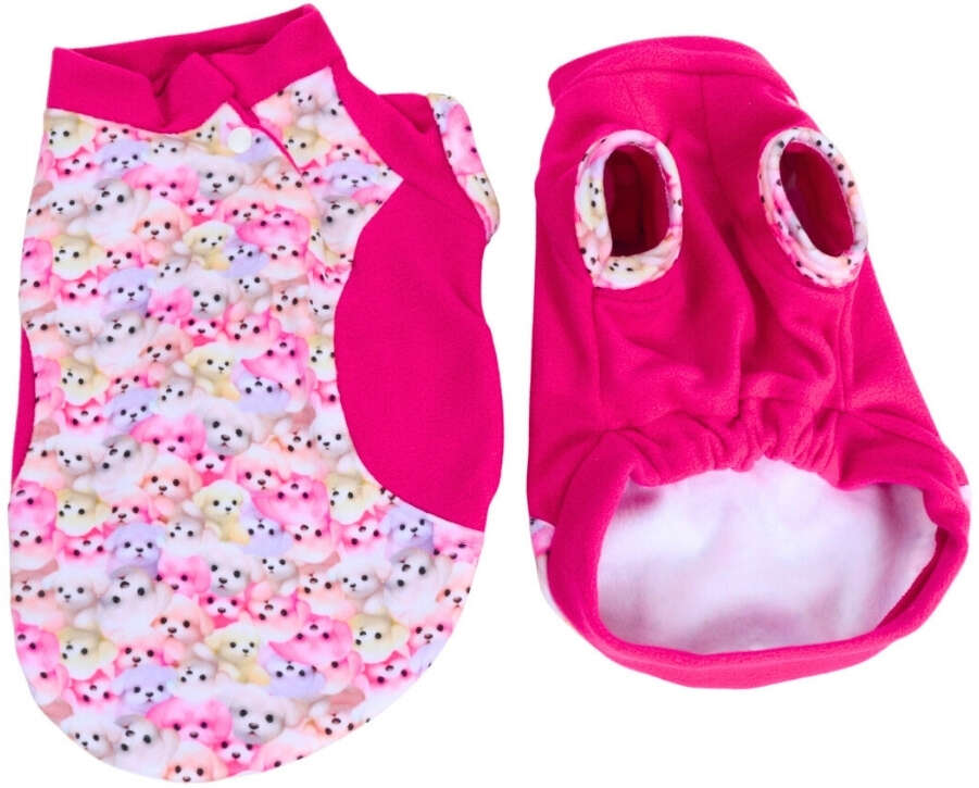 Moletom Pickorruchos Soft Print Rosa - Tam. 01