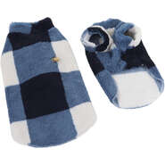 Moleton Felpudo Pickorruchos Floc Xadrez Azul - Tam. 04