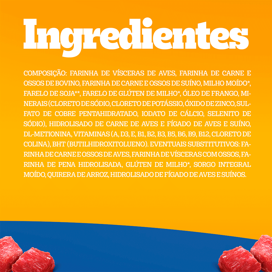 Ração Seca Pedigree Nutrição Essencial Carne para Cães Adultos Raças Médias e Grandes - 15Kg