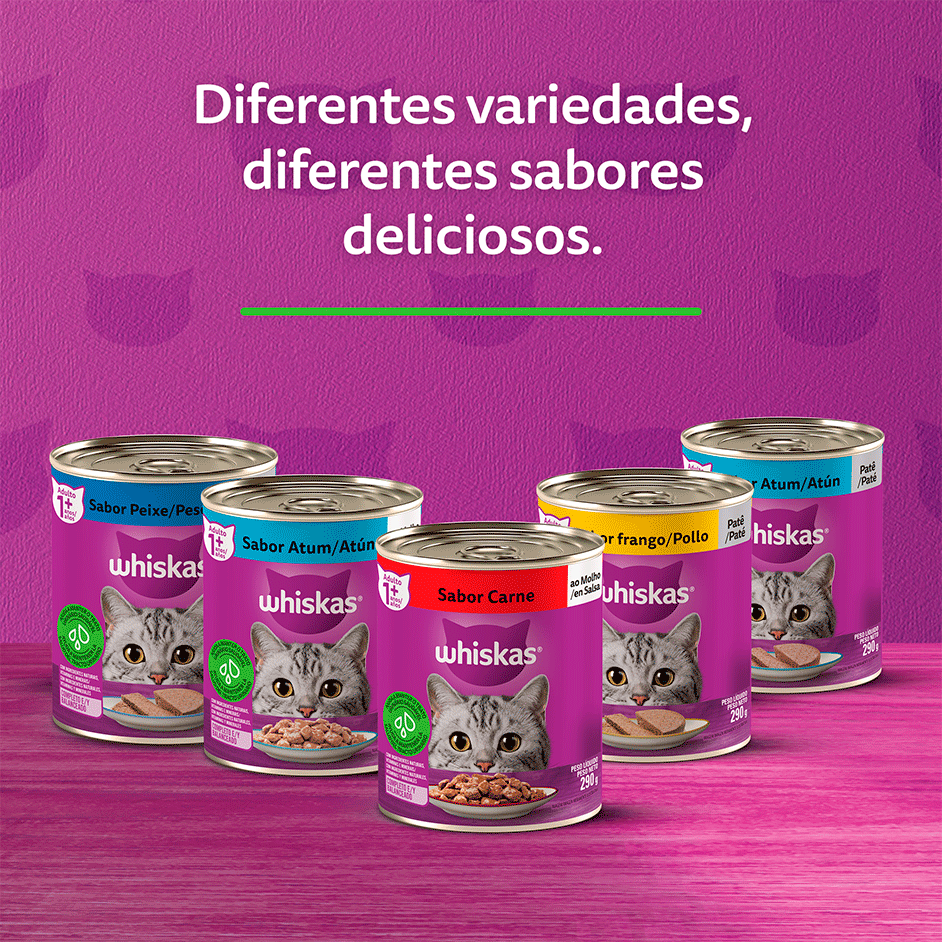 Ração Whiskas Lata Patê de Frango - 290 g