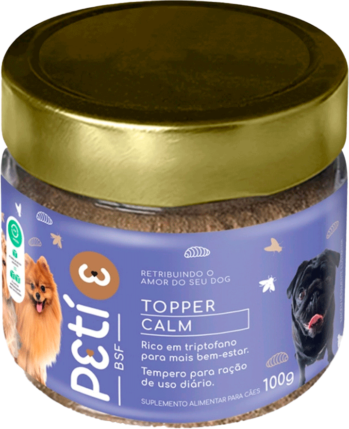 Snack Natural Petí Topper Calm para Cães - 100 g