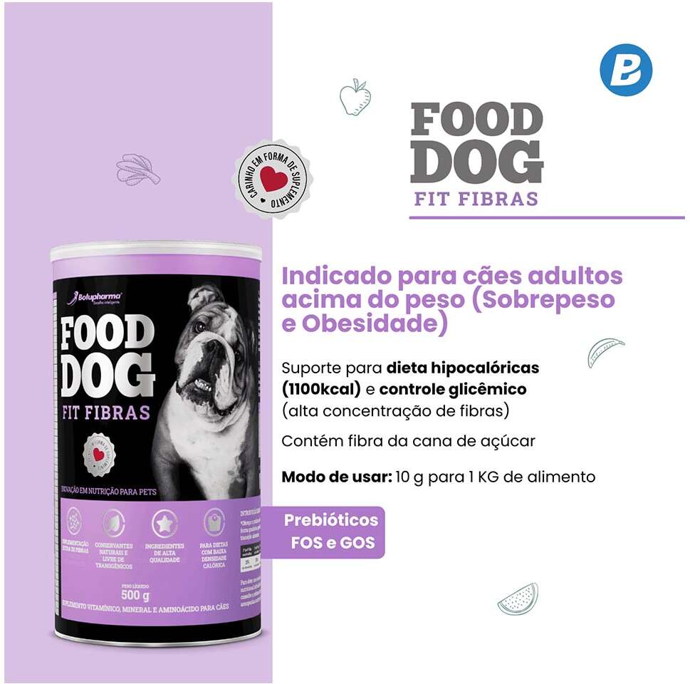 Suplemento Vitamínico Botupharma Pet Food Dog Fit Fibras - 100 g