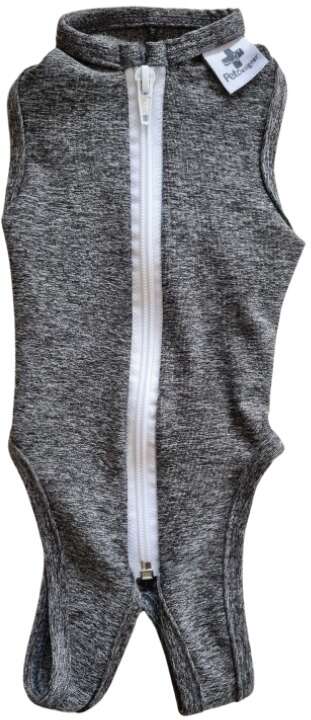 Roupa Pós Cirurgica Pet Designer Cinza para Gatos - Tam. 04