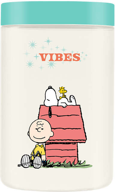 Pote Organizador Indústria Bandeirannte Snoopy Casinha Vibes - 1,5 Litros