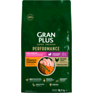 Ração Seca GranPlus Performance para Cães Adultos Raças Minis e Pequenas sabor Frango e Cenoura - 10,1Kg