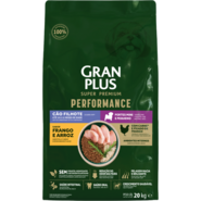 Ração Seca GranPlus Performance para Cães Filhotes Raças Minis e Pequenas sabor Frango e Arroz - 20Kg