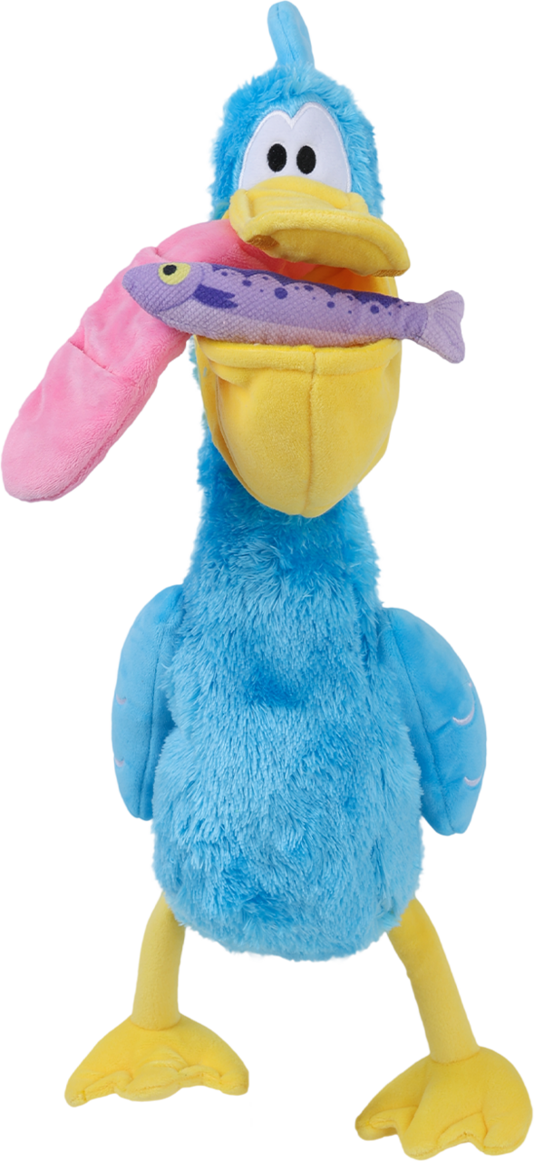 Brinquedo Pelúcia Qmonster Pelicana Dada Azul para Cães - Tam. Único