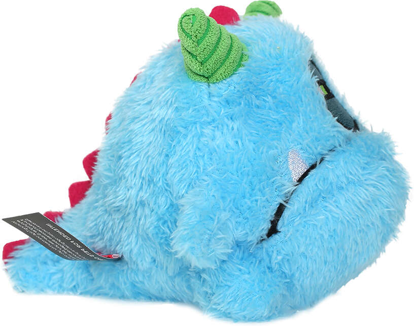 Brinquedo Pelúcia Qmonster Monstro com Bola Espinhosa Azul para Cães - Tam. Único
