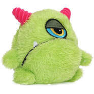 Brinquedo Pelúcia Qmonster Monstro com Bola Espinhosa Verde para Cães - Tam. Único