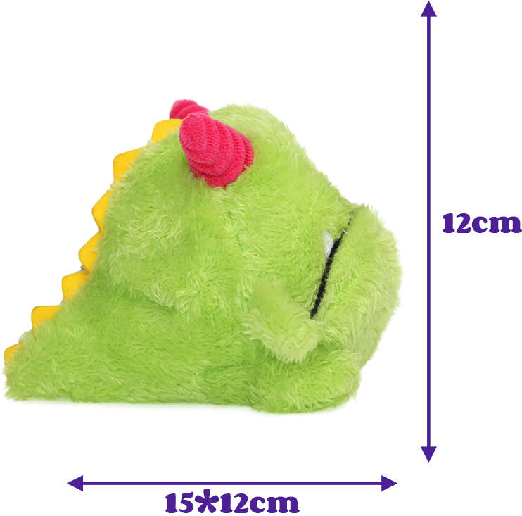 Brinquedo Pelúcia Qmonster Monstro com Bola Espinhosa Verde para Cães - Tam. Único