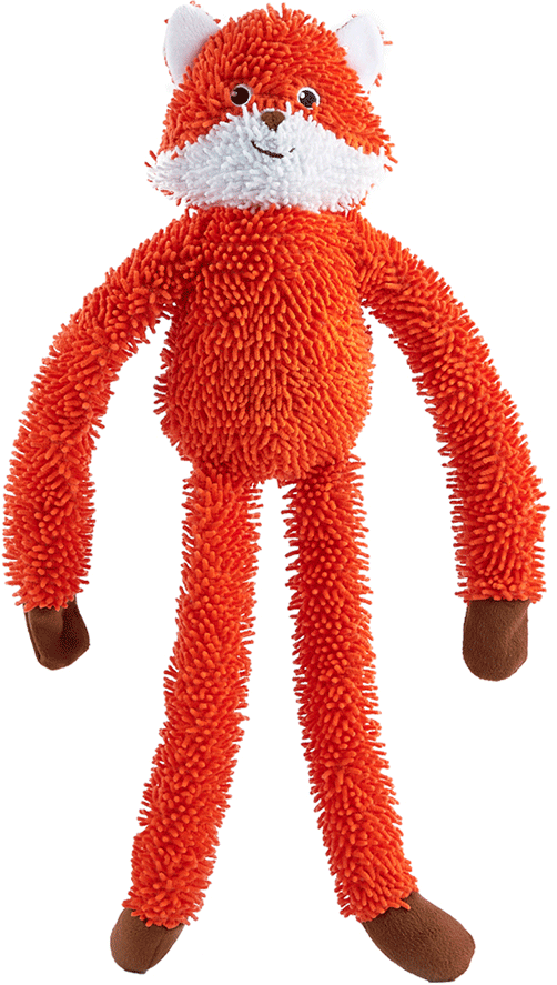 Brinquedo Pelúcia Fofos Raposa Tough Laranja para Cães - Tam. Único