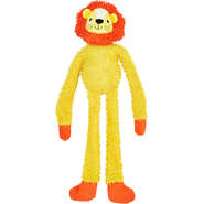 Brinquedo Pelúcia Fofos Leão Tough Amarelo para Cães - Tam.Único